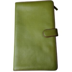 Red Envelope Jewelry Travel Case Clutch Pouch Organizer Leather (?) in Green